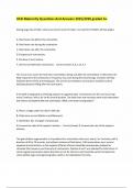 HESI Maternity Questions And Answers 2025&sol;2026 graded A&plus;