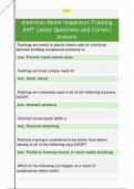 American Home Inspectors Training  AHIT Latest Questions and Correct  Answers