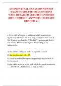 ATI PEDS FINAL EXAM 2025 NEWEST  EXAM COMPLETE 200 QUESTIONS  WITH DETAILED VERIFIED ANSWERS  &lpar;100&percnt; CORRECT ANSWERS&rpar; &sol;ALREADY  GRADED A&plus; 