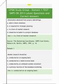 CPSM Study Group - Domain 1 TEST -  SMPS OK 2013 Latest Questions and  Correct Answers 