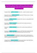 Nurse Coach Exam Latest Update 2025-2026 85 Questions and 100&percnt; Verified Correct Answers Guaranteed A&plus;