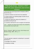CPSM Study Group - Domain 4 TEST -  SMPS OK Latest Questions and Correct  Answers 