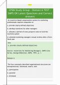 CPSM Study Group - Domain 6 TEST -  SMPS OK Latest Questions and Correct  Answers 
