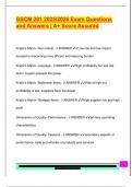 GSCM 201 2025&sol;2026 Exam Questions  and Answers &vert; A&plus; Score Assured