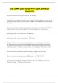 CID EXAM QUESTIONS WITH 100&percnt; CORRECT ANSWERS&period;