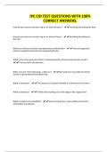 IPC CID TEST QUESTIONS WITH 100&percnt; CORRECT ANSWERS&period;