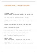LOUISIANA STATE COSMETOLOGY TEST