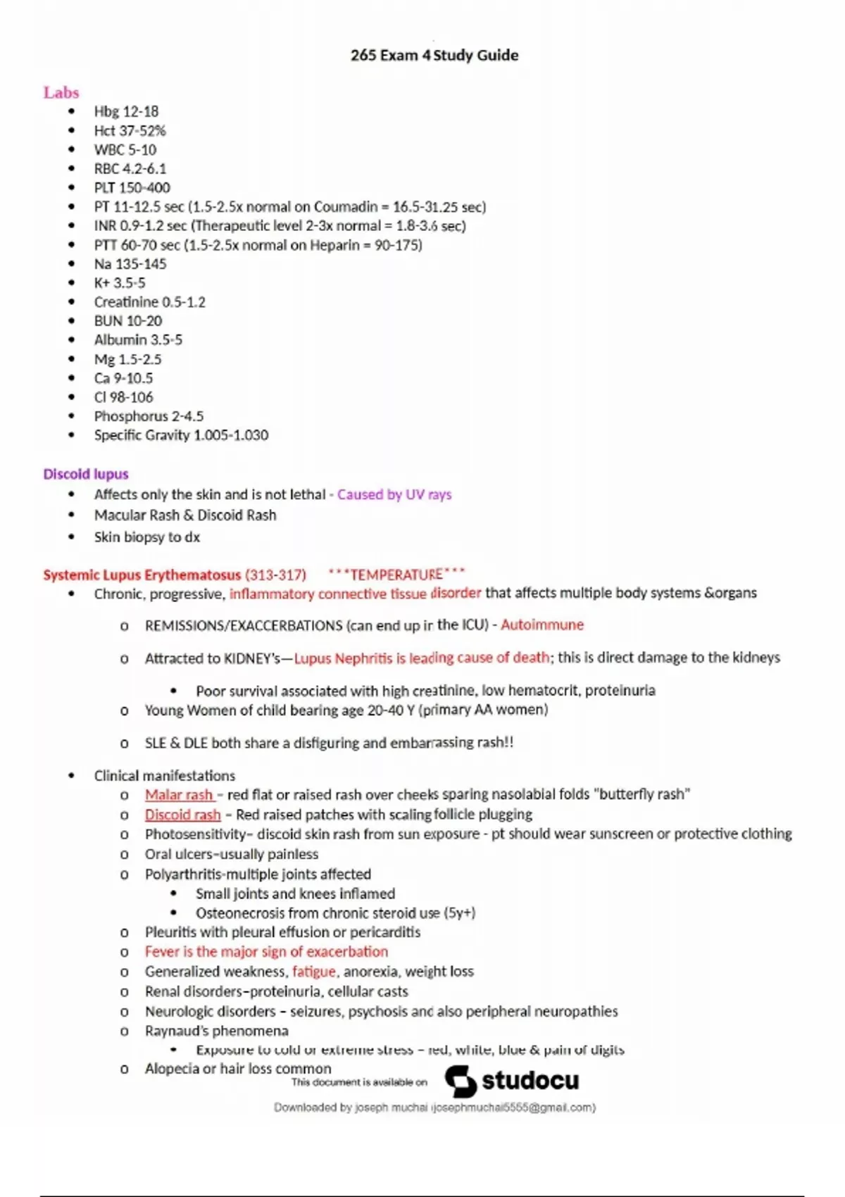 NUR265 Exam 4 Study Guide 1 – Galen College of Nursing – 2025 Updated ...
