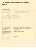 STSC Practice Exam&sol; Questions with Detailed Solutions&period;