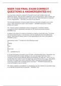 NSER 7410 FINAL EXAM CORRECT QUESTIONS & ANSWERS&lpar;RATED A&plus;&rpar;