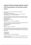 CAADC PRACTICE EXAM&comma; MCBAP CAADC Test Prep questions and answers newest review