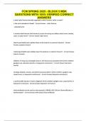 FCM SPRING 2025 - BLOCK 5 MSK QUESTIONS WITH 100&percnt; VERIFIED CORRECT ANSWERS