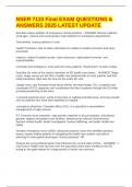 NSER 7110 Final EXAM QUESTIONS & ANSWERS 2025 LATEST UPDATE