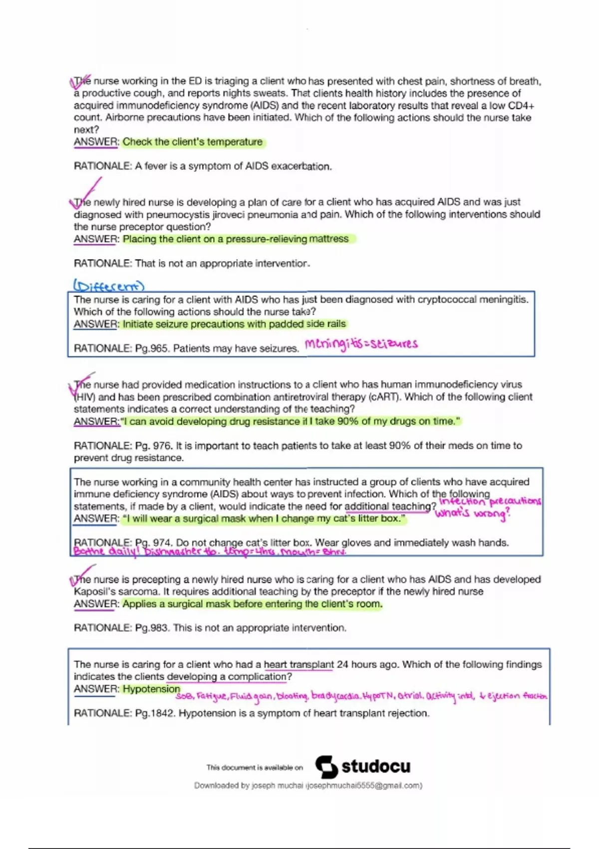 NUR265 Exam 4 Study Guide – Galen College of Nursing – 2025 Updated Version – Score 100% - NUR ...