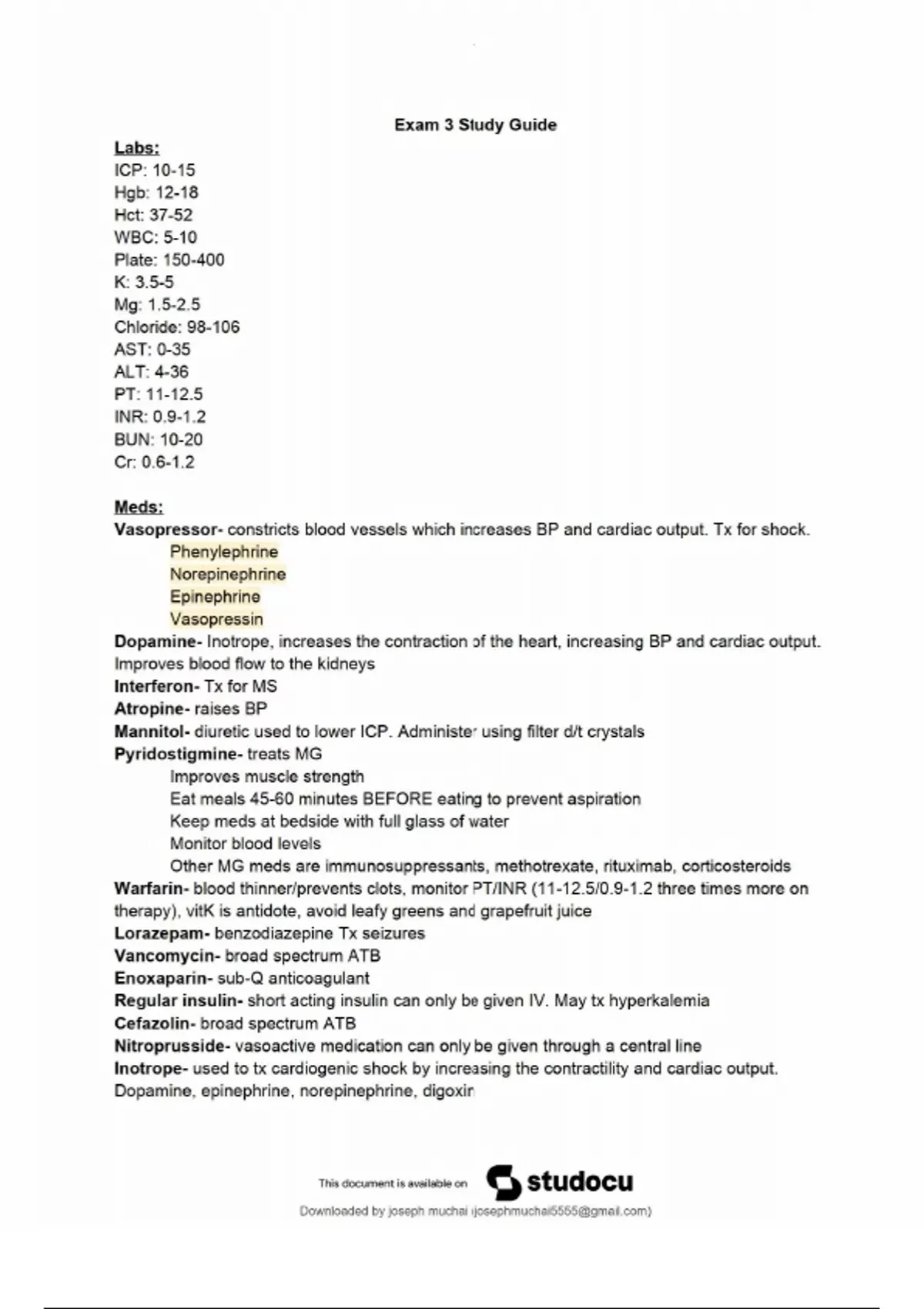 NUR265 Exam 3 Study Guide – Galen College of Nursing – 2025 Updated ...