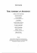The American Journey&colon; A History of the United States &ndash; Combined Volume&comma; 8th Edition &lpar;David Goldfield et al&period;&comma; Pearson&comma; 2017&rpar; &ndash; Complete Test Bank with Answers
