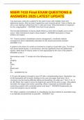 NSER 7410 Final EXAM QUESTIONS & ANSWERS 2025 LATEST UPDATE 