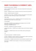 NSER 7110 MODULE 4 CORRECT 100&percnt;