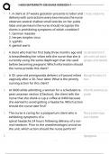 OB MATERNITY HESI EXAM VERSION 1 &vert; 2025 COMPLETE HESI MATERNITY OB VERSION 1 ACTUAL EXAM WITH CORRECT VERIFIED ANSWERS &vert; ALREADY GRADED A&plus; &vert; BRAND NEW