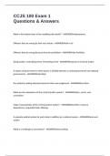 CCJS 100 Exam 1 Questions & Answers