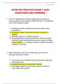 ACSM GEI PRACTICE EXAM 1 2025  QUESTIONS AND ANSWERS&period; 