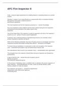 AFC Fire Inspector II Questions and Answers 2025