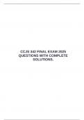  CCJS 342 FINAL EXAM 2025 QUESTIONS WITH COMPLETE SOLUTIONS