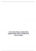  CCJS 342 FINAL EXAM 2025 QUESTIONS WITH COMPLETE SOLUTIONS