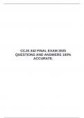  CCJS 342 FINAL EXAM 2025 QUESTIONS AND ANSWERS 100&percnt; ACCURATE&period;