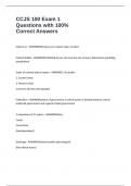 CCJS 100 Exam 1 Questions with 100&percnt; Correct Answers
