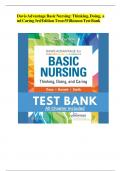 davis advantage basic nursing thinking doing and caring 3rd edition treas wilkinson test bank