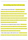Lbo modeling exam from wall street prep