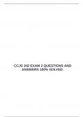  CCJS 342 EXAM 2 QUESTIONS AND ANSWERS 100&percnt; SOLVED&period;