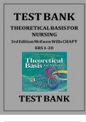 test bank for theoretical basis for nursing 3rd edition mcewen wills