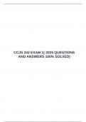  CCJS 342 EXAM 1&lpar; 2025 QUESTIONS AND ANSWERS 100&percnt; SOLVED&rpar;