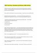 COR 2 Test Prep &vert; Questions and Answers 100&percnt; Verified