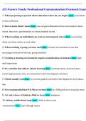 ATI Nurse&rsquo;s Touch&colon; Professional Communication Proctored Exam &ndash; Full Review Guide with Key Concepts&lpar;2025&sol;2026&rpar;