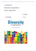  Test Bank for Diversity in Organizations&comma; 5th Edition by Myrtle P&period; Bell