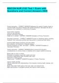 BSICON NUR 2102 Test 1 Exam with Questions and Correct Answers 2025&comma;