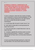 ATI MEDICAL SURGICAL CARDIOVASCULAR  PROCTORED EXAM AND STUDYGUIDE NEWEST  ACTUAL EXAM COMPLETE 200 QUESTIONS AND  CORRECT DETAILED ANSWERS &lpar;VERIFIED  ANSWERS&rpar; &vert;ALREADY GRADED A&plus;&sol; LATEST  VERSION&excl;&excl; 