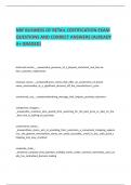 NRF Business of Retail Certification Exam