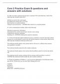 Core 2 Practice Exam B questions and answers with solutions