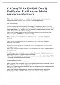 C&period;4 CompTIA A&plus; 220-1002 &lpar;Core 2&rpar; Certification Practice exam labsim questions and answers