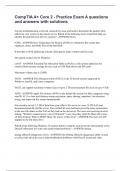 CompTIA A&plus; Core 2 - Practice Exam A questions and answers with solutions
