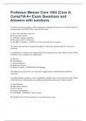 Professor Messer Core 1002 &lpar;Core 2&rpar; CompTIA A&plus; Exam Questions and Answers with solutions