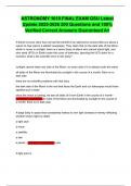 ASTRONOMY 1010 FINAL EXAM GSU Latest Update 2025-2026 200 Questions and 100&percnt; Verified Correct Answers Guaranteed A&plus;