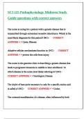 SCI 225 Pathophysiology Midterm Study Guide questions with correct answers