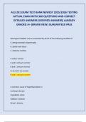 ALU 201 EXAM TEST BANK NEWEST 2025&sol;2026 TESTING  ACTUAL EXAM WITH 300 QUESTIONS AND CORRECT  DETAILED ANSWERS &lpar;VERIFIED ANSWERS&rpar; ALREADY  GRADED A&plus; &lpar;BRAND NEW&rpar; GUARANTEED PASS