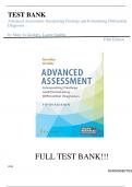 Test Bank for Advanced Assessment Interpreting Findings and Formulating Differential Diagnoses Fifth Edition by Laurie Goolsby&comma; Mary Jo&semi; Grubbs ISBN&colon;9781719645935&comma;All Chapter 1-20 Covered &vert; Complete Guide A&plus; &vert; LATEST UPDATE&period;