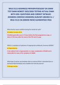 WGU D115 ADVANCED PATHOPHYSIOLOGY OA EXAM  TEST BANK NEWEST 2025&sol;2026 TESTING ACTUAL EXAM  WITH 450&plus; QUESTIONS AND CORRECT DETAILED  ANSWERS &lpar;VERIFIED ANSWERS&rpar; ALREADY GRADED A&plus; &sol;  WGU D115 OA &lpar;BRAND NEW&rpar; GUARANTEED PASS 